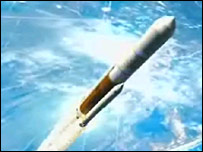 Conceito da nave espacial que voará à Lua