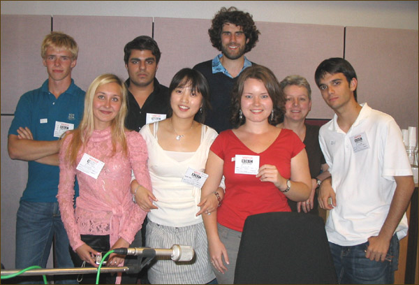 William, Nuala and some students from St Giles College