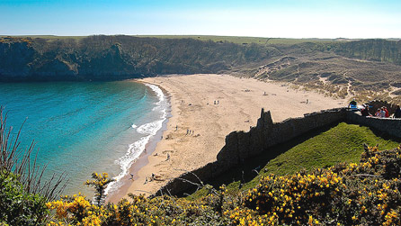 Barafundle Beach, on the Pembrokeshire Coast by Arwyn Harris