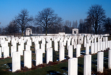 WW1 military cemetery in Belgium