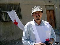 انیس اگست کو صحافی بالدونی نجف میں ریڈ کراس کے دفتر میں 