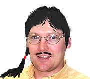 Colin Fray modelling the Pony-tail.