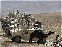 نيروهای ائتلاف در مرز پاکستان