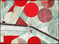 Campos de cereais na província de Castilla La Mancha, na Espanha