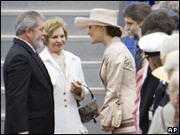 Presidente Lula, a primeira dama e a princesa Victoria da Suécia