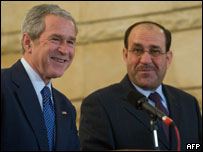 George W. Bush e Nouri Al-Maliki