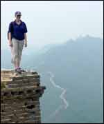 Colletta standing on the Great Wall