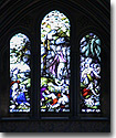 Picture of stained glass window at Salisbury Cathedral