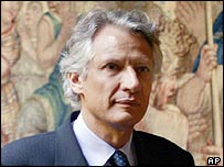 Fransa Başbakanı Dominique de Villepin