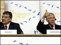 Abdullah Gül ve Jack Straw