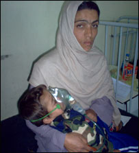 مور او ناروغ ماشوم يې