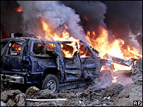 صحنه انفجار ترور رفيق حريری