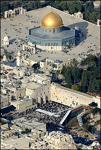 نمایی از محوطه قبه الصخره /کوه معبد