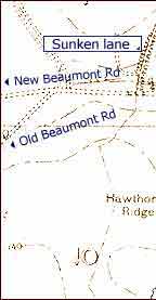 Beaumont Hamel - map of the battleground at the time of the Somme