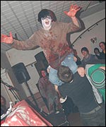 The crowd get into the Bio-Nightmares