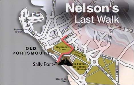Nelson's Last Walk Map