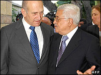 Ehud Olmert ve Mahmud Abbas