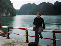 Anna in Halong Bay