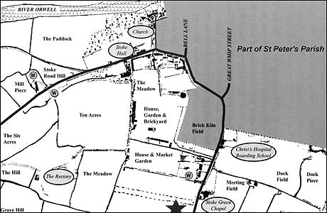 Part of the Parish of St Mary Stoke in 1840