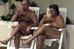 Kelvin and Gill can't wait to get their clothes off.