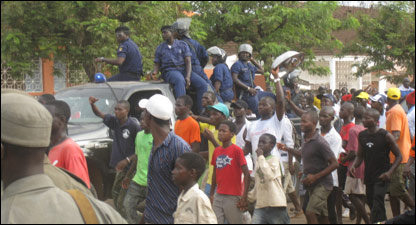 comício Guiné-Bissau