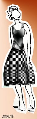 Fashion illustration - Monochrome