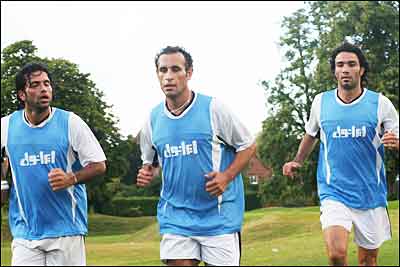 تمرین تیم فوتبال ایران در انگلستان