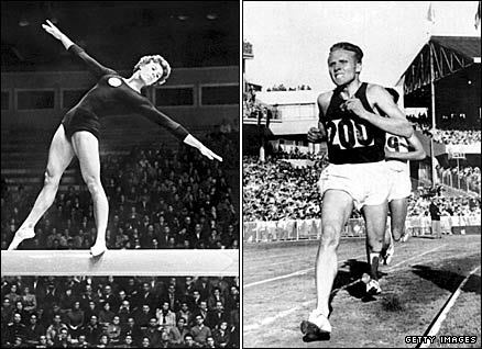 Soviet gymnast Larissa Latynina won six medals in Melbourne while runner Vladimir Kuts won the 5,000m and 10,000m
