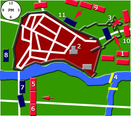 Map of the Batlle of Worceste