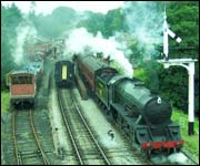 Steam trains at Goathland station