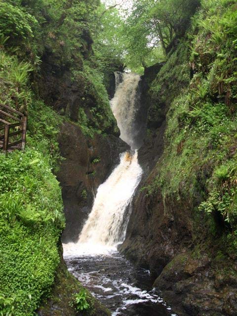 Glenariff waterfall.