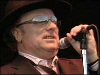 Van Morrison in his trademark hat.