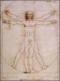 Desenho clássico de Leonardo da Vinci