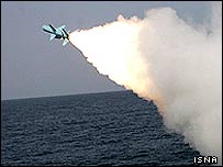 آزمايش موشکی در رزمايش ذوالفقار - عکس از ايسنا