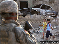 Soldado americano em Bagdá