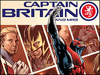 Capa do novo Capitão Bretanha (Copyright Marvel Comics)
