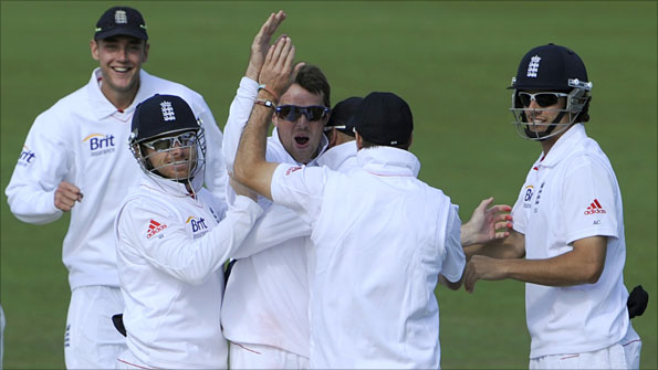 England celebrate after Cardiff win