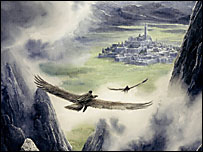 An Alan Lee drawing from The Children of Hurin