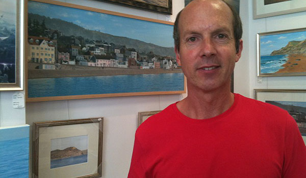 Richard Bizley in his gallery