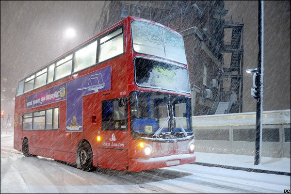 Londra'da bir otobüs