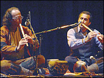 جمال محمدی و حسين حميدی نوازندگان سازهای بادی