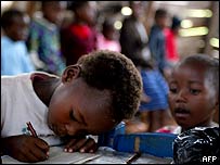 Děti s AIDS, Svazijsko, leden 2005