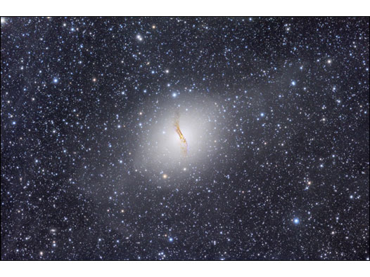 'Centaurus A em ultradepressão', de Michael Sidonio (Foto: Royal Observatory/Divulgação)