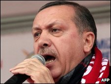 El primer ministro turco Rayyip Erdogan