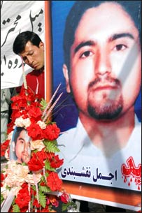 مراسم سوگواری برای مرگ اجمل نقشبندی پس از مرگ او در کابل