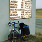 On the road in Algeria on the northern edge of the Sahara, Christmas Eve, 1992. Not much further...