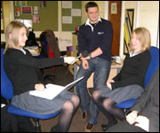 Broadcast Journalist Sam Atkins looks on!