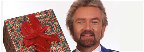 A man holding a present