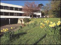 Sunny outer view of Kendal College