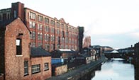 Photograph showing Wigan canal which provided inspiration for George Orwell's 1936 novel